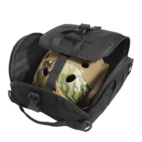 Multi-Pocket Tactical Helmet Storage Bag for Airsoft Cycling Training Helmets