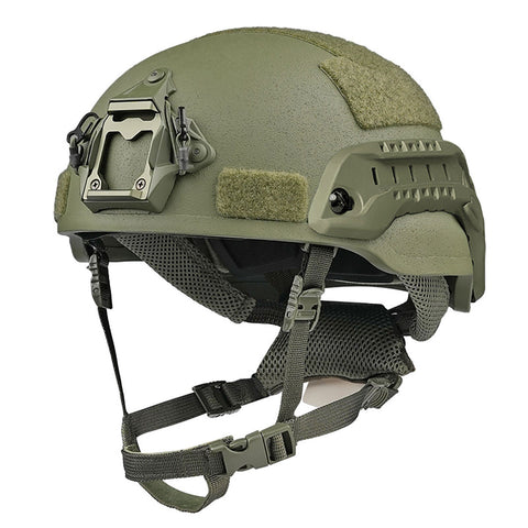 MICH 2002 High-Cut Tactical Helmet (Aramid) – NIJ IIIA Rated with Wendy-style Suspension System