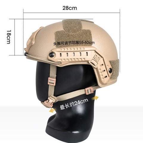FAST Ballistic Helmet – PE (Polyethylene) Polymer Material – GA Level 2 Protection – Tactical Ballistic Helmet