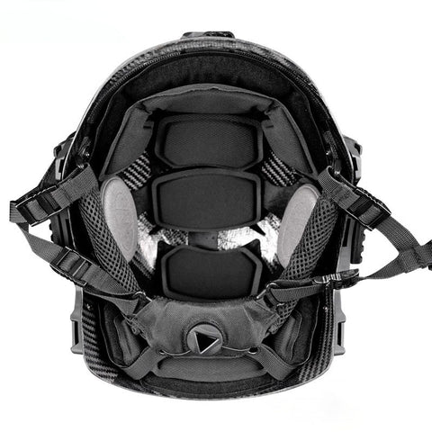 Wendy 3.0 Tactical Helmet – Carbon Fiber, Blue Gradient Finish; Suitable for Blast Protection, Training, Security, Rescue, Skiing, and Climbing