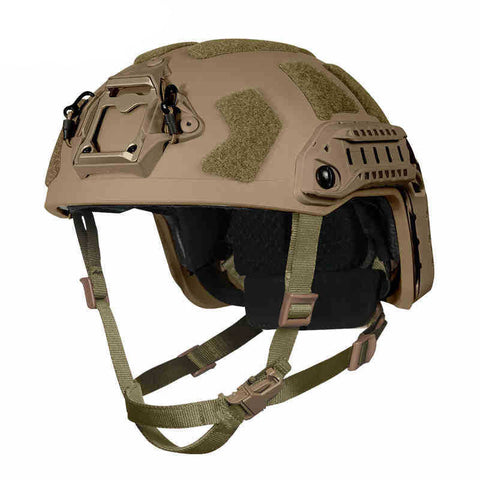 FAST Tactical Helmet (SF Super High-Cut) Lightweight ABS-Alloy Hybrid – Suitable for Special Ops, Military Enthusiasts, Field Operations, Cycling, and Mountaineering.