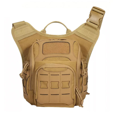 Outdoor Tactical Chest Bag, men's Multi-functional Military Camouflage Cycling Cross-body Bag, One-Shoulder Backpack