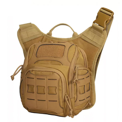 Outdoor Tactical Chest Bag, men's Multi-functional Military Camouflage Cycling Cross-body Bag, One-Shoulder Backpack