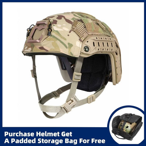 Camouflage Cover Tactical Fast Bulletproof Helmet NIJ Level IV Ballistic Helmet - HelmetCamp.com