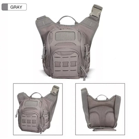 Outdoor Tactical Chest Bag, men's Multi-functional Military Camouflage Cycling Cross-body Bag, One-Shoulder Backpack