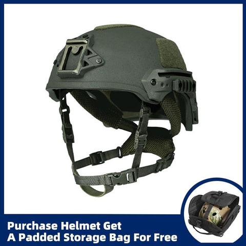 Wendy EXFIL Ballistic Helmet (NIJ Level IIIA) with Rail 2.0 – PE Material Tactical Helmet