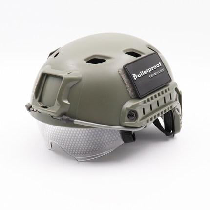 FAST BJ®High Cut ABS Tactical Bump Helmet With Built In Goggles - FAST Style Tactical Helmet - HelmetCamp.com