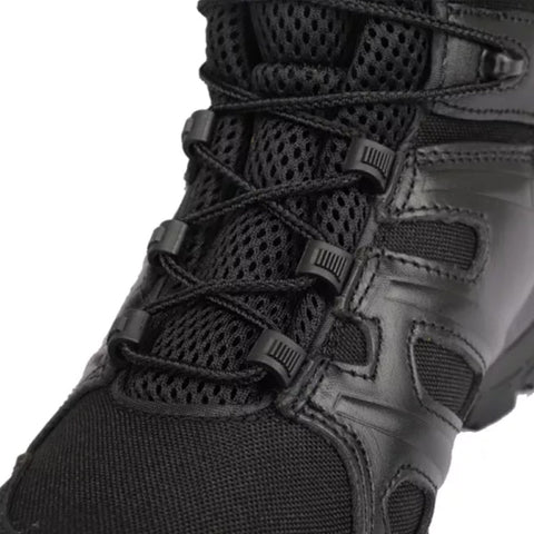 Outdoor Hiking Boots Side Zipper Shoes Combat Military Leather Army Tactical Boots For Men and Women