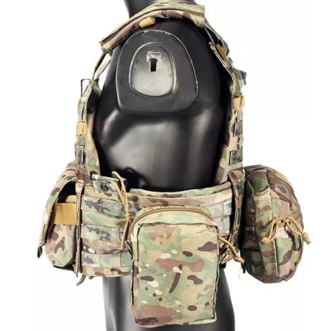 Multicam Camouflage Molle Nylon Modular Vest Tactical Vests Outdoor Hunting Vest Military Men Clothes Army Vest