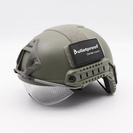 FAST MH®High Cut ABS Tactical Bump Helmet With Built In Goggles - FAST Style Tactical Helmet - HelmetCamp.com
