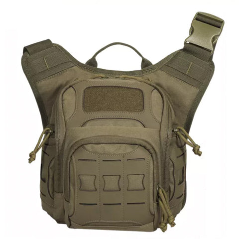 Outdoor Tactical Chest Bag, men's Multi-functional Military Camouflage Cycling Cross-body Bag, One-Shoulder Backpack