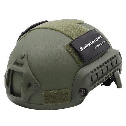 MICH BALLISTIC® NIJ Level IIIA High Cut Aramid Fiber Tactical Ballistic Helmet - Olive Drab - MICH2001 - HelmetCamp.com